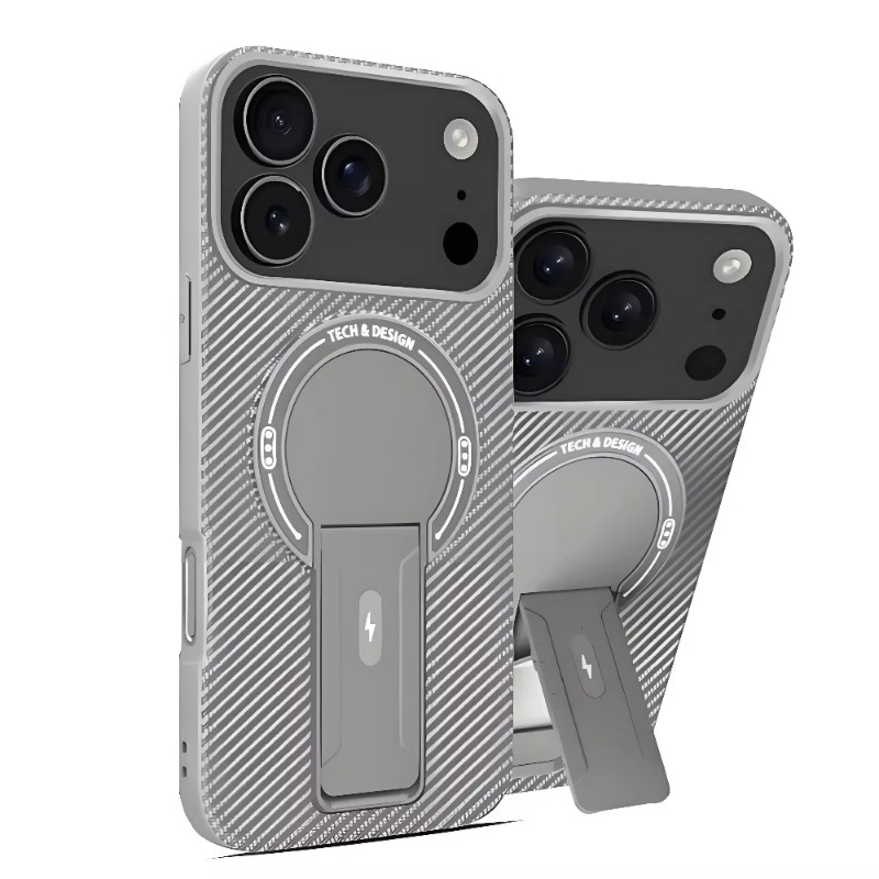 Matte Hard Pc Back Case - Luxury Invisible Stand Magnetic Case For