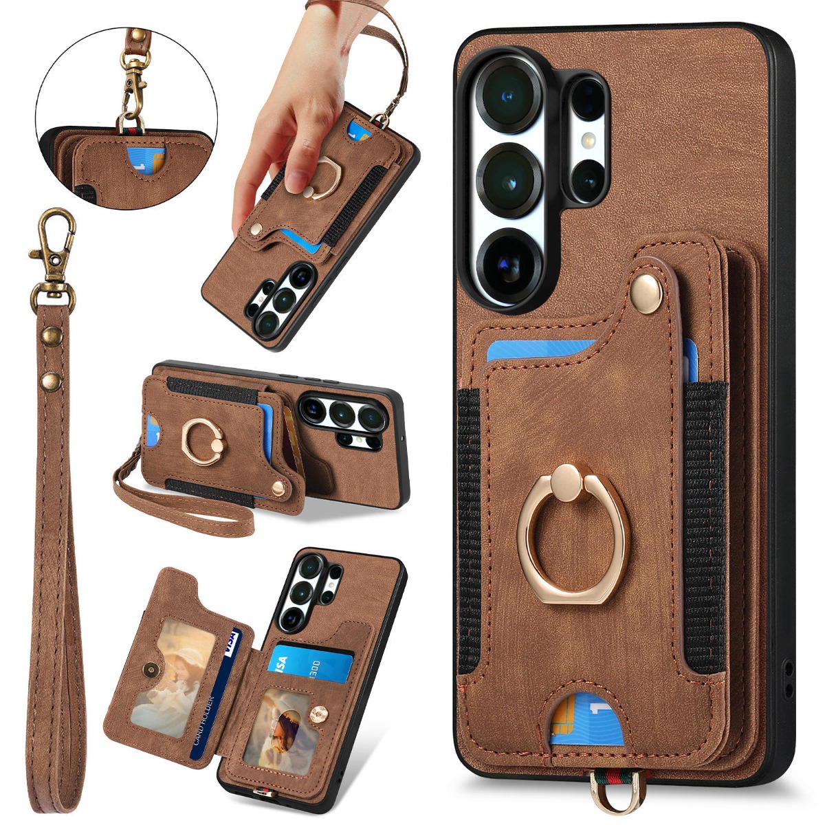 Phone Case for Samsung S26 Ult - огляд і ціна Leather Wallet Card Holder Phone Cover